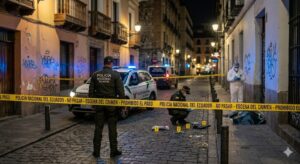 Reportan el asesinato de un joven con arma blanca en la zona de Miraflores, Cuenca.