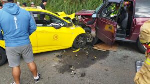 res personas resultaron heridas y una perdió la vida a consecuencia de un choque ocurrido en la ruta Cuenca–Girón.