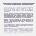 Gobierno reforma el sistema de precios de los combustibles y anuncia reducción en el valor de las gasolinas y el diésel.