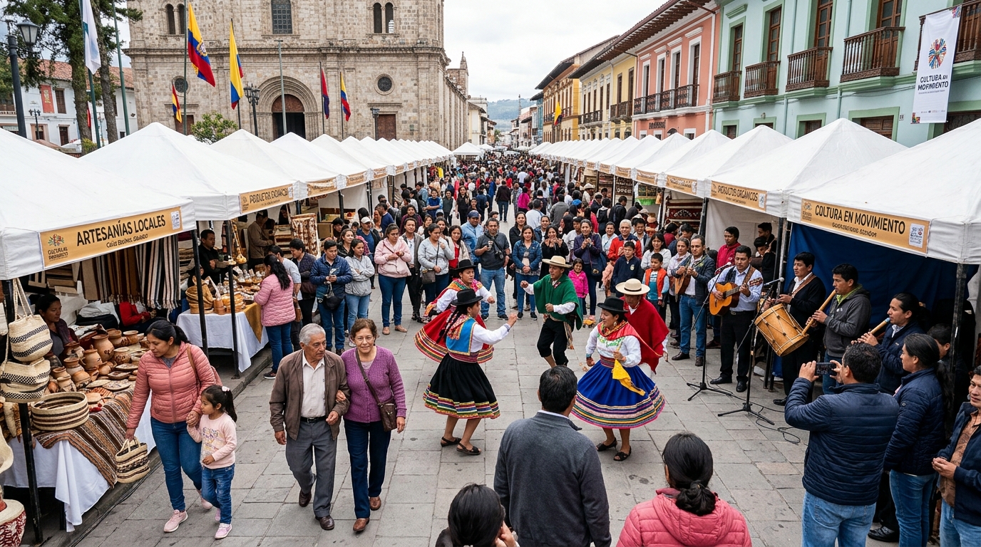 Cultura en Movimiento se toma hoy las calles de Azogues con arte, música y tradición