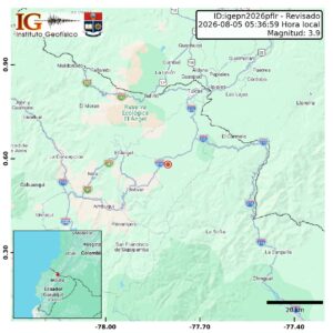Fuerte sismo despierta a Carchi y genera alarma entre la población.