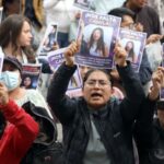 Protesta en Cuenca exige la localización de Camila Guillén, joven desaparecida en Déleg.