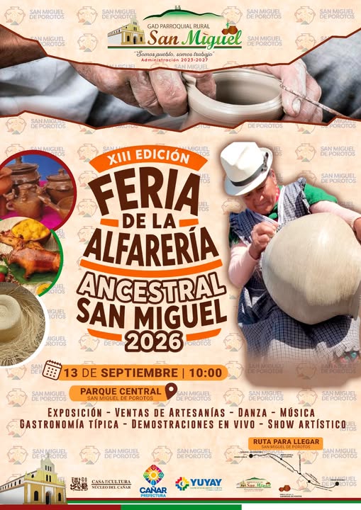 San Miguel de Porotos celebra 174 años con festividades y la XIII Feria de la Alfarería Ancestral